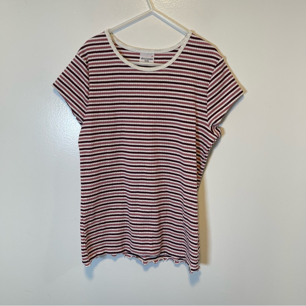 Abercrombie kids striped shirt kids size 13/14